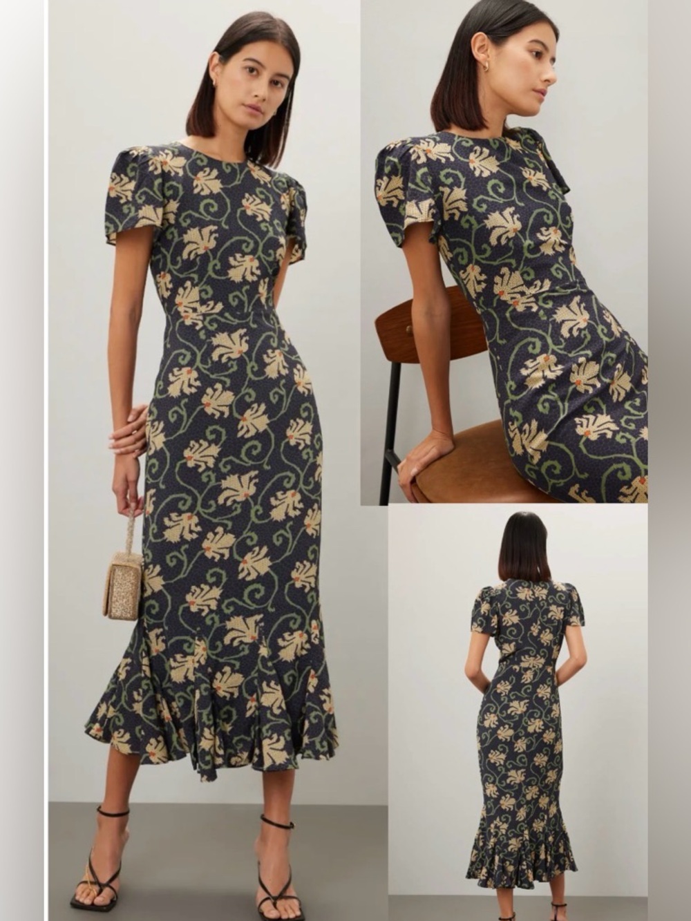RHODE Mosaic Blossom Lulani Dress in size small.